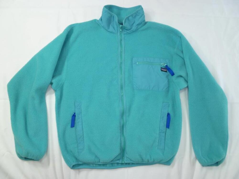 VINTAGE PATAGONIA CLASSIC WOMEN'S 10 ZIP UP BLUE FLEECE/JACKET/INSULATING LAYER
